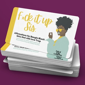 Affirmation Cards| Black Girl| Affirmation Deck| Self Care| Self Love| Black Girl Magic| Affirmation Deck for Black Women