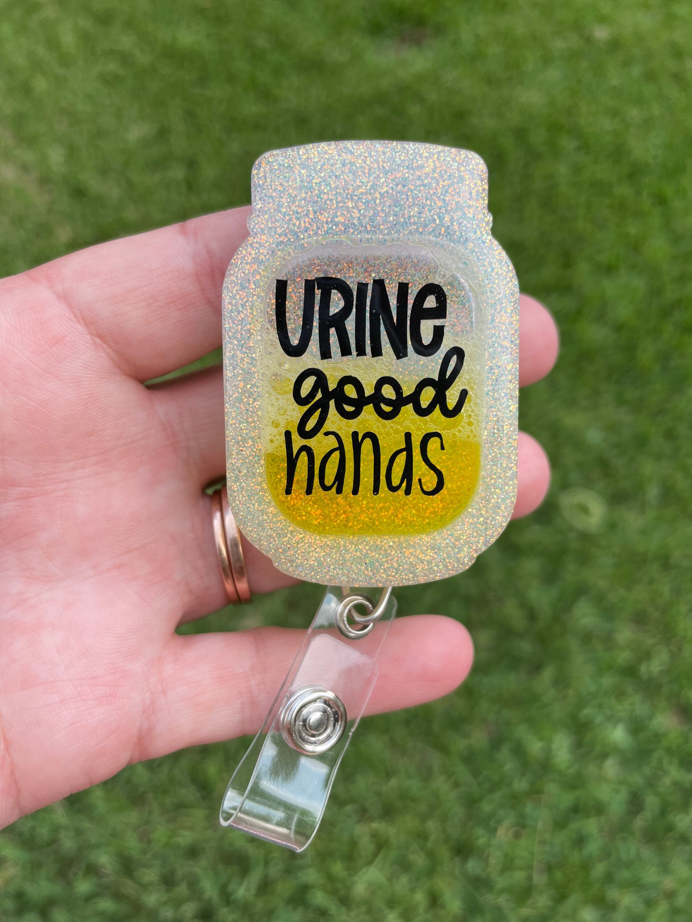 Urine badge reel || nurse badge reel || med student || rn || lvn || m…