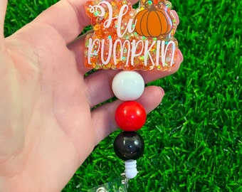 Spooky badge reel || ghost badge reel || med student || rn || lvn || med tech || pharm tech || bsn || cna || pca ||Halloween || hi pumpkin