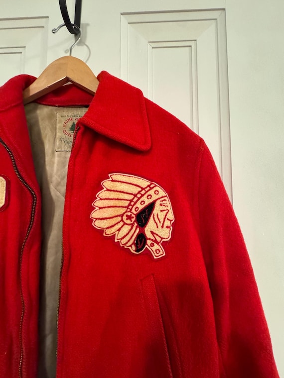 1950’s Wool Jacket Native School Patch - image 2