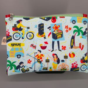 Spamouflage – Medium Zipper Pouch - The only camo you’ll ever crave: Spamouflage