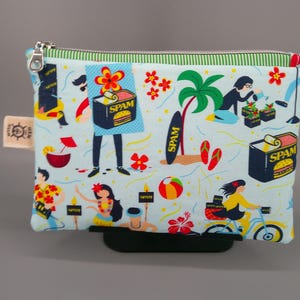 Spamouflage – Small Zipper Pouch - The only camo you’ll ever crave: Spamouflage