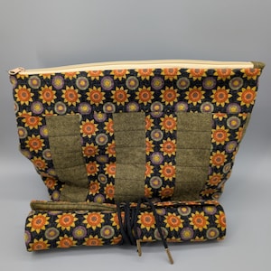 The Sunny Side Kit – Sunflower Makeup Bag & Brush Roll