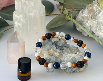 Meditation Bracelet & Oil Set