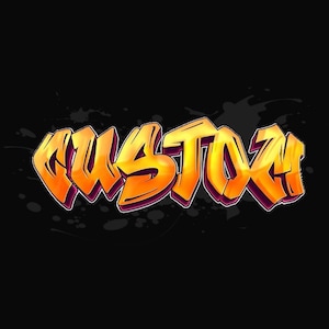 Custom Graffiti Text PNG, Printable Graffiti, Modern Graffiti Text, Graffiti PNG, Personlaized Graffiti Name, Graffiti T-shirt, PNG Only