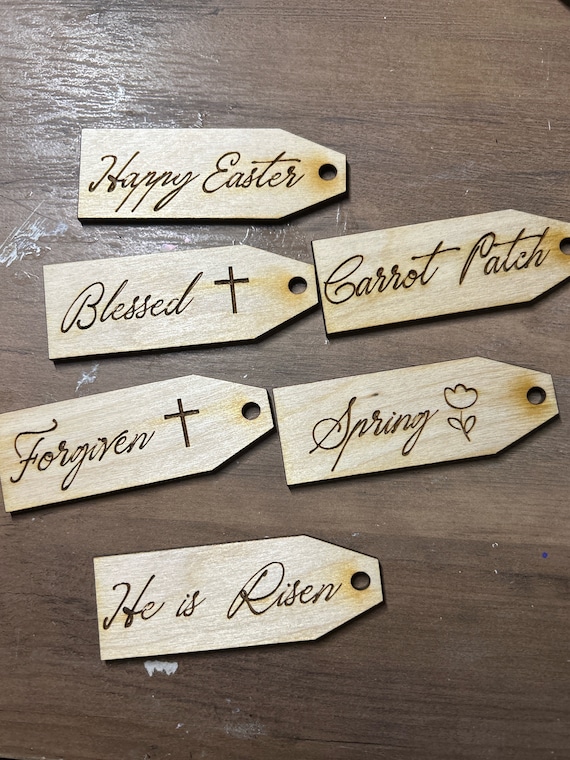 Easter Tags DIY UNPAINTED