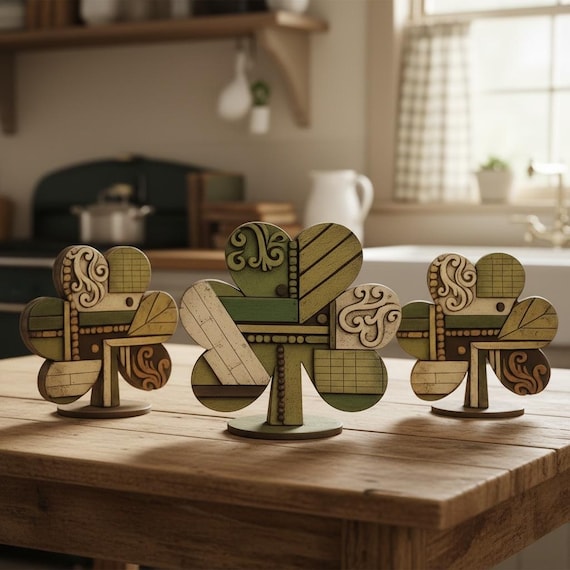 Vintage Clover Trio or Individuals DIY unpainted/unassembled DIY Do it yourself