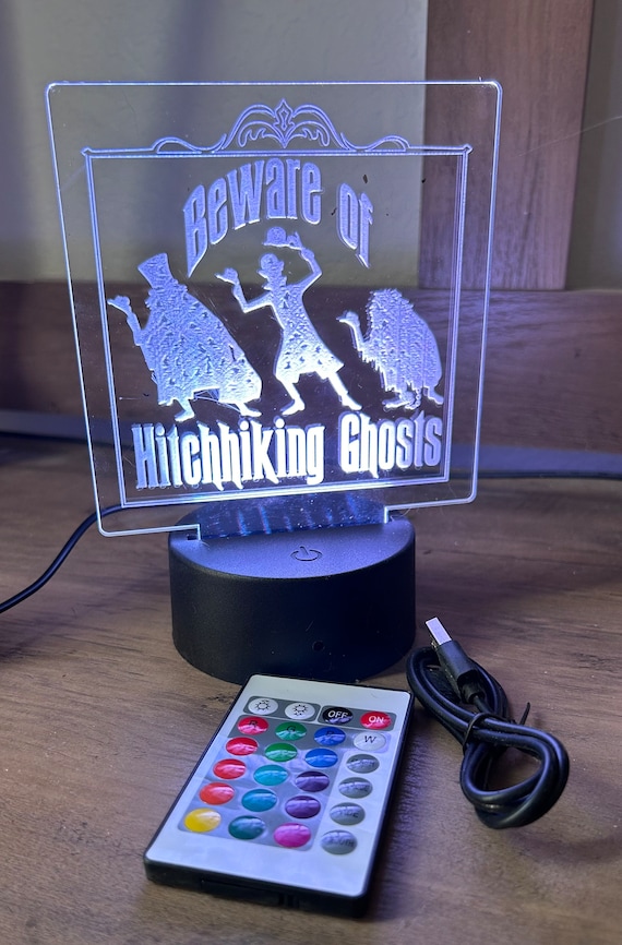 Beware of Hitchhiking Ghost from the Haunted Mansion Light