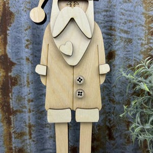 Tall leg Santa Unpainted/ Unassembled DIY (Do it yourself)