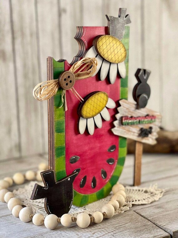 Sweet Watermelon Sign UNPAINTED / Unassembled DIY Kit (blank)