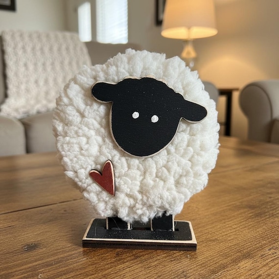 Rustic Sherpa Lamb Unpainted DIY Kit