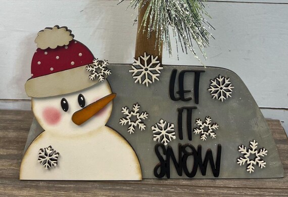 Let it Snow shovel Unpainted/ Unassembled DIY Kit (Do it yourself) (New)