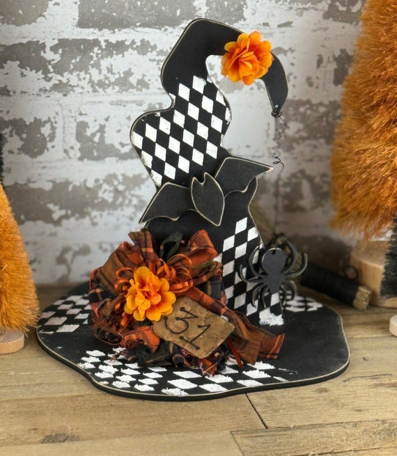 Primitive Wonky Witches Hat Unpainted/ Unassembled DIY Kit (Do it yourself)