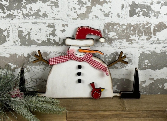 Primitive Snowman Unpainted Kit