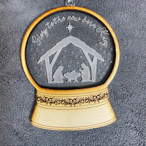 DIGITAL FILE Nativity Snowglobe