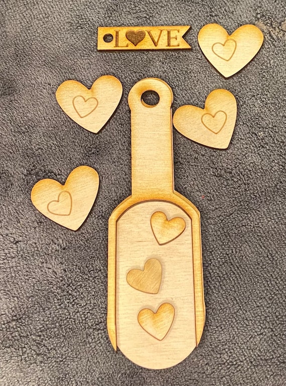 DIY Heart Scoop unpainted/ unassembled (do it yourself)