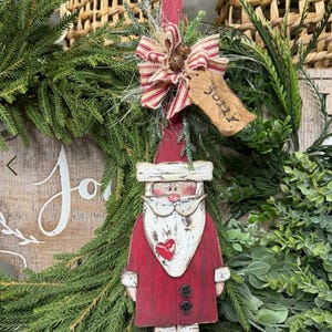 Tall Hat Santa Unpainted/ Unassembled DIY (Do it yourself)