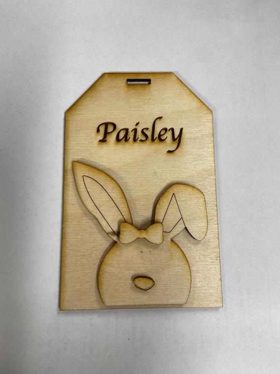 DIY Easter Bunny Tag unpainted