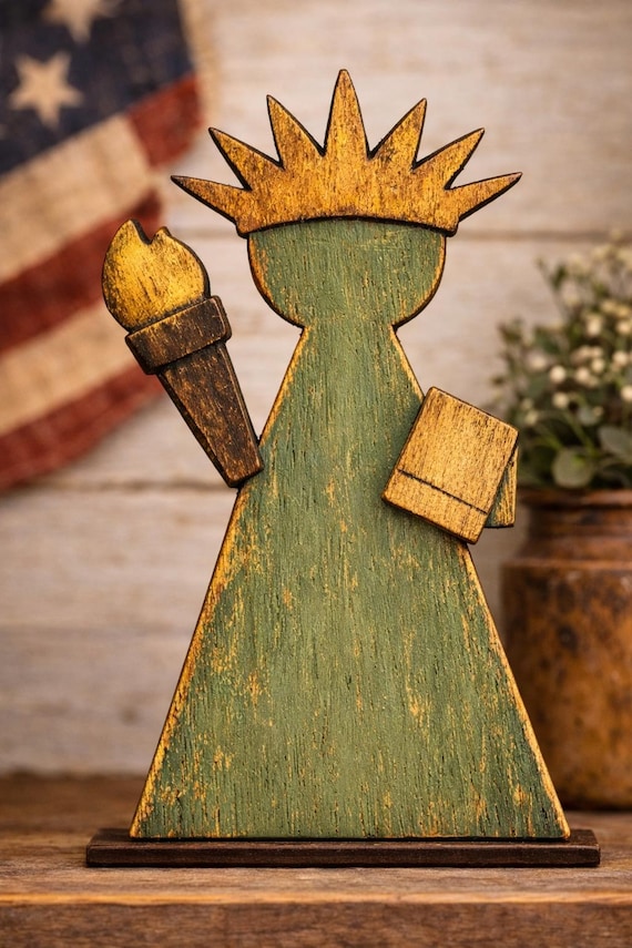 Lady Liberty DIY UNPAINTED DIY = Do It Yourself Lady Liberty Only (No Uncle Sam included sold separately)