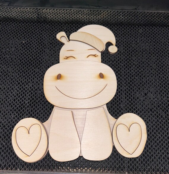 Christmas hippopotamus DIY kit