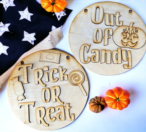 Trick or Treat DIY Sign Set