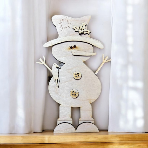 Hillbilly Snowman Shelf Sitter SVG File