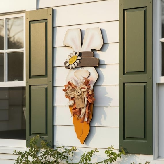 Carrot Top Bunny DIY UNPAINTED / Unassembled DIY Kit 12 inches