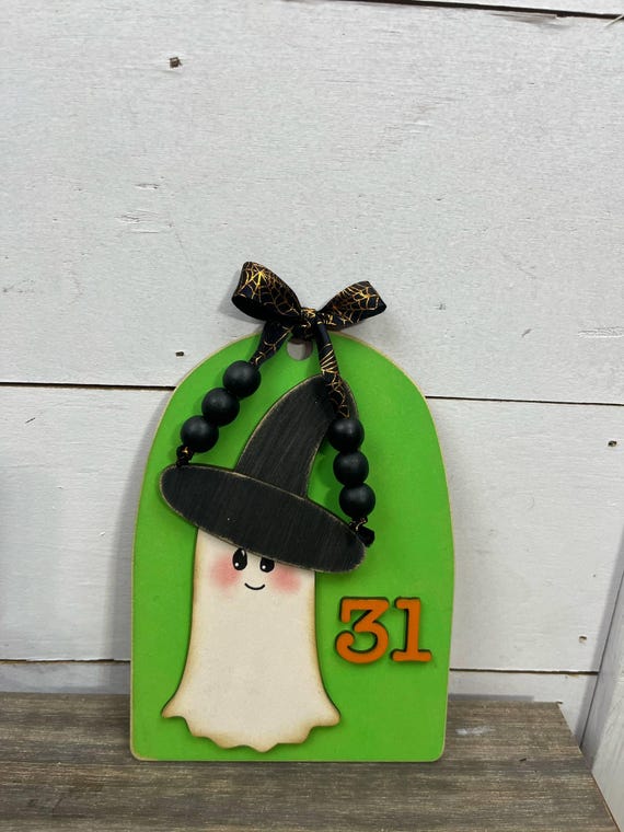 October 31 Ghost Witch Ornament DIY kit (UNPAINTED UNASSEMBLED)