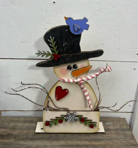 Snowman Pocket/Gift Card Holder Laser SVG File (Digital File)