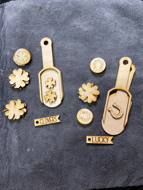 DIY St Patrick’s Day Scoops Unpainted/unassembled (do it yourself)