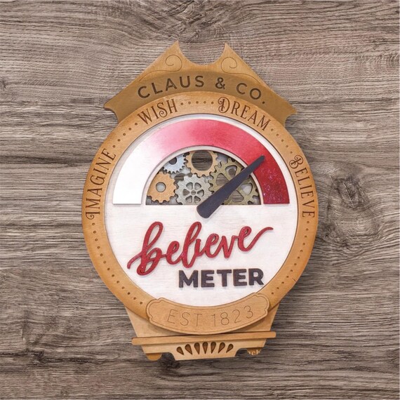 Believe in holiday magic meter DIY kit