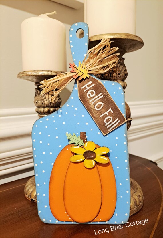 Wonkey Pumpkin Cutting  Board DIY Unpainted Unassembled (DIY Do it yourself)