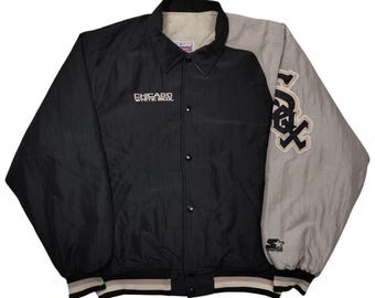 Vintage 90s Starter Chicago White Sox Bomber Jacket - Size Large