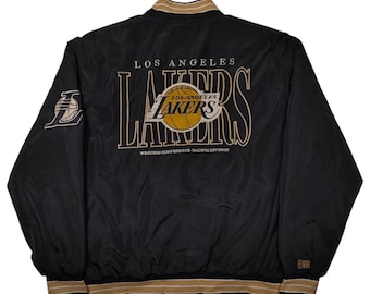 Chaqueta universitaria vintage de la NBA x Los Angeles Lakers de los años 90