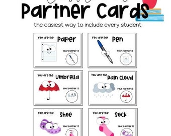 Tarjetas de compañero de clase