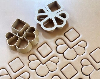 Fleur de Lyse Polymer Clay Cutters | MMC Original Style | 3D Printed Geometric Petal Earring