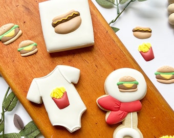 BBQ Bundle Royal Icing Transfer Sheets (3 designs, 2 sizes each) - DIGITAL DOWNLOAD
