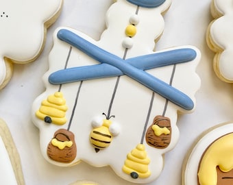 Hojas de transferencia de glaseado real con temática de Winnie the Pooh (3 diseños, 2 tamaños cada uno) - DESCARGA DIGITAL