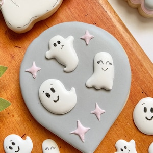 Ghost Royal Icing Transfer Sheets (3 designs - 2 sizes each) - DIGITAL DOWNLOAD