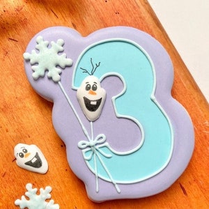 Frozen Birthday Royal Icing Transfer Sheets (2 designs) - DIGITAL DOWNLOAD