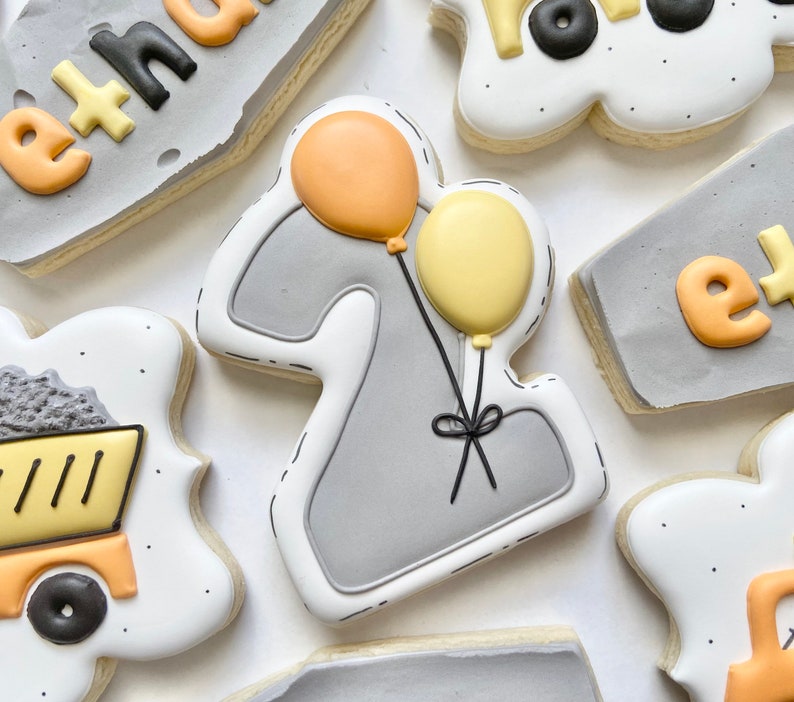 Balloon Royal Icing Bügelbilder (3 Größen) - DIGITAL DOWNLOAD Bild 3