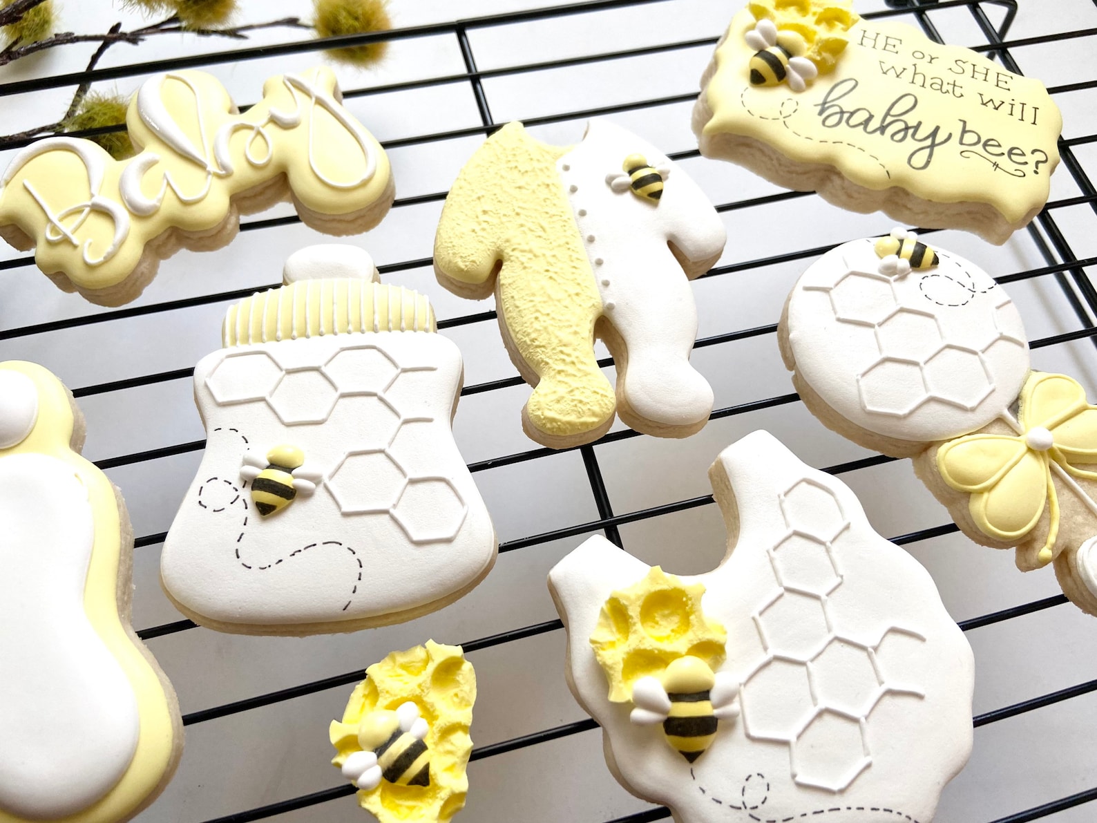 Bumble Bee Royal Icing Transfer Sheets 3 Sizes DIGITAL Etsy