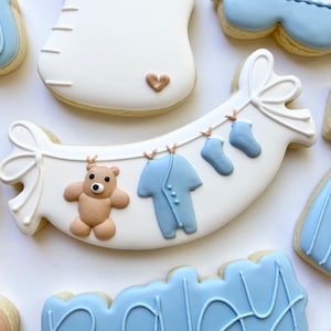 Baby Shower Bundle #4 Royal Icing Transfer Sheets (3 designs, 2 sizes each) - DIGITAL DOWNLOAD