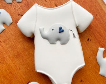 Elephant Royal Icing Bügelbilder (3 Größen) - DIGITAL DOWNLOAD