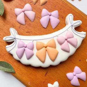 Fancy Bow Royal Icing Transfer Sheets (3 sizes) - DIGITAL DOWNLOAD