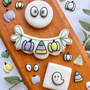 Halloween Bundle Royal Icing Transfer Sheets (4 designs - 2 sizes each) - DIGITAL DOWNLOAD