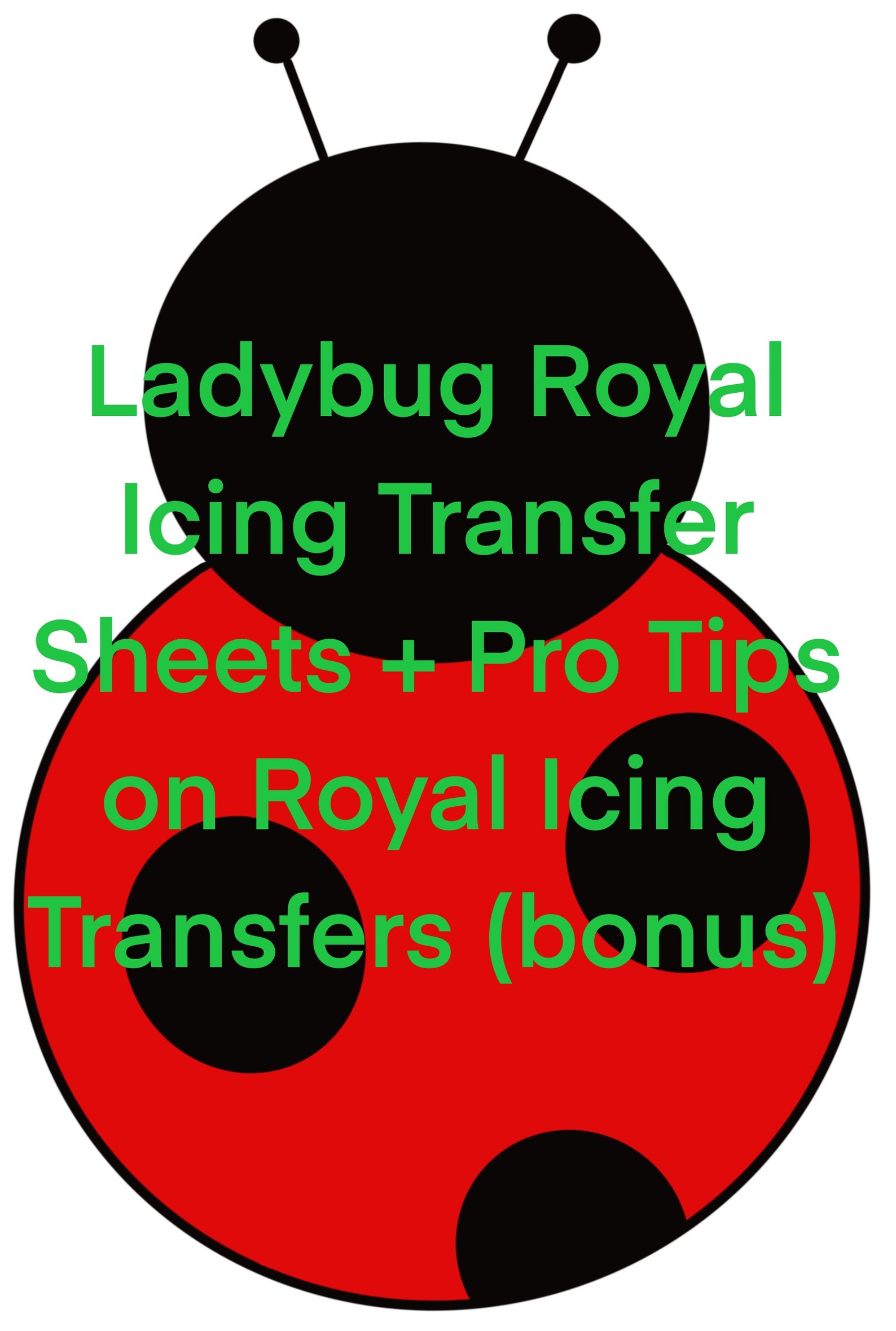 Ladybug Royal Icing Transfer Sheets 3 sizes DIGITAL Etsy