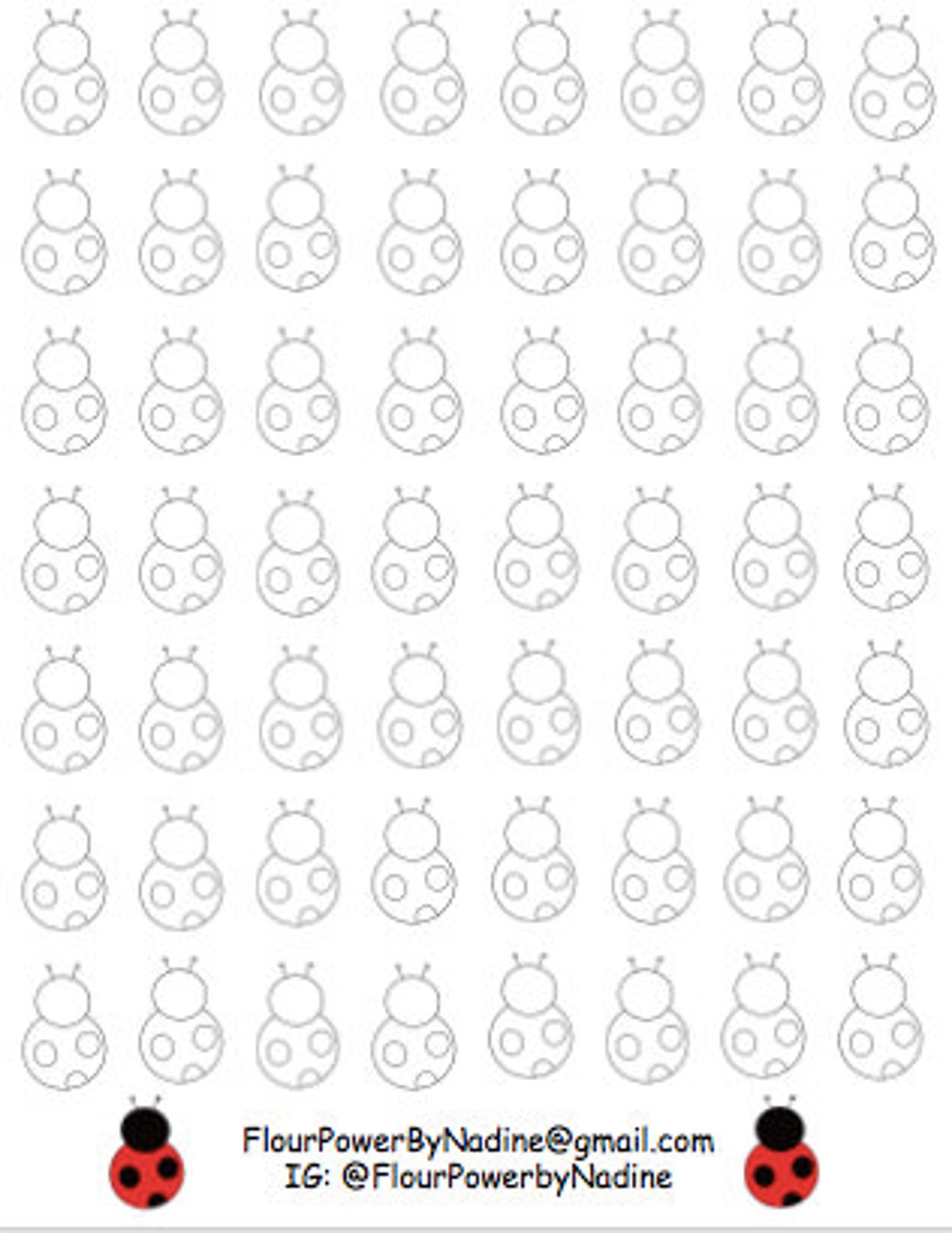 Ladybug Royal Icing Transfer Sheets 3 sizes DIGITAL Etsy