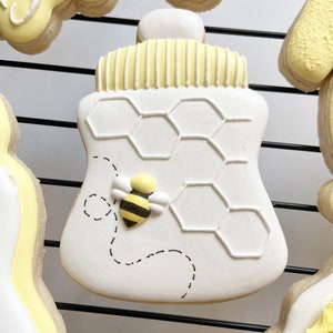 Bumble Bee Royal Icing Transfer Sheets (3 maten) - DIGITALE DOWNLOAD