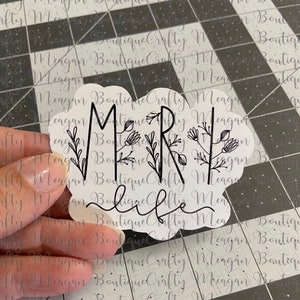 MRI Life Flowery Glossy Sticker, mri tech, radiologic technologist, radiology